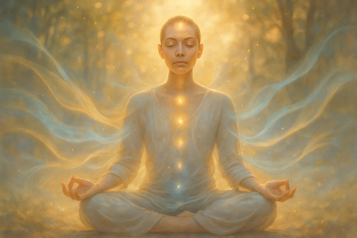 someone feeling energetically healed and free